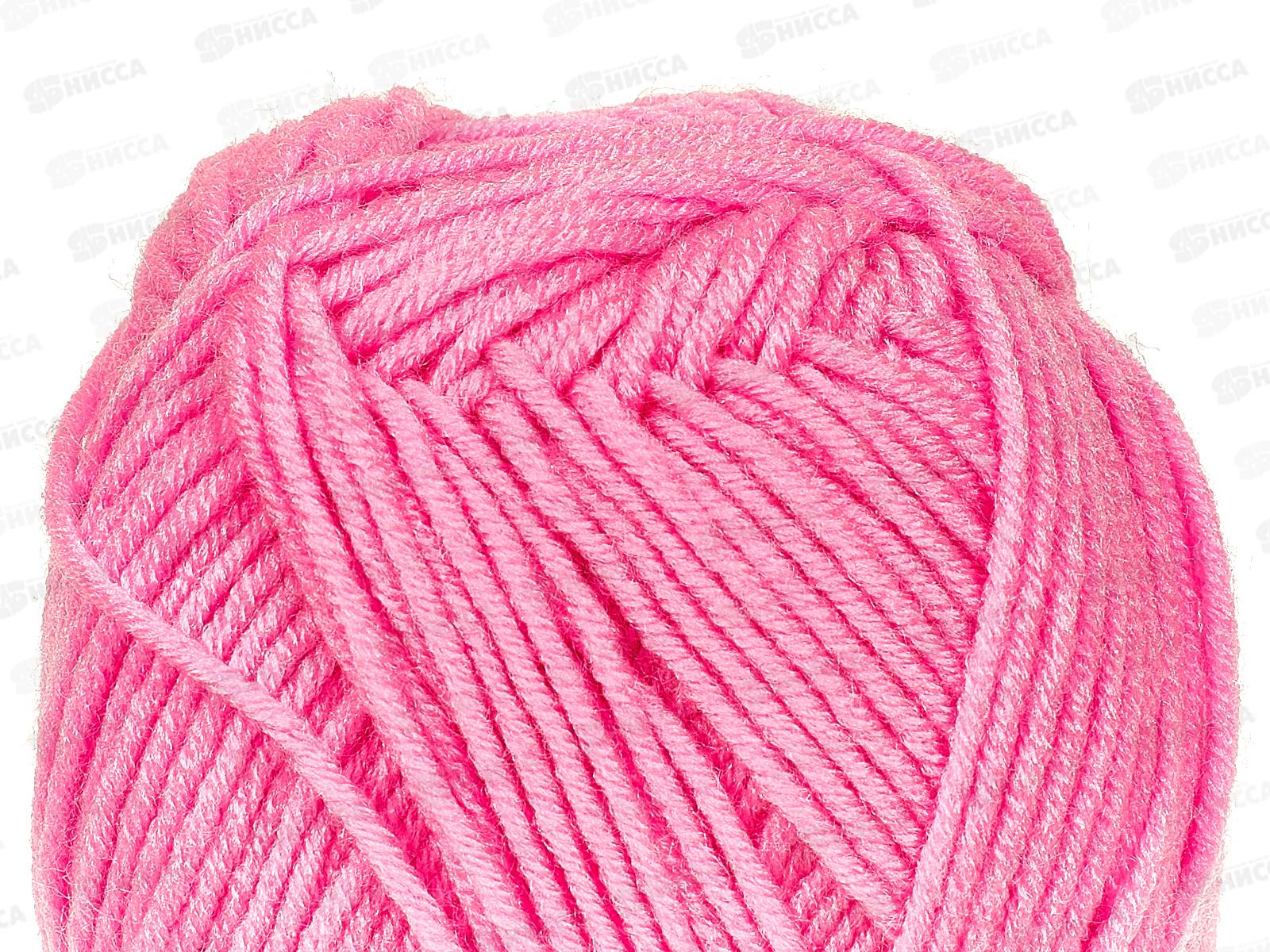Пряжа Детская забава розовый супер микрофибра 20%, акрил объемный 80% 140м 50гр 054 *10