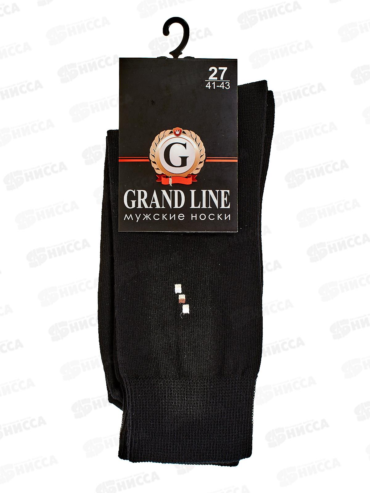 Носки мужские М-101 GRAND LINE черный размер-27