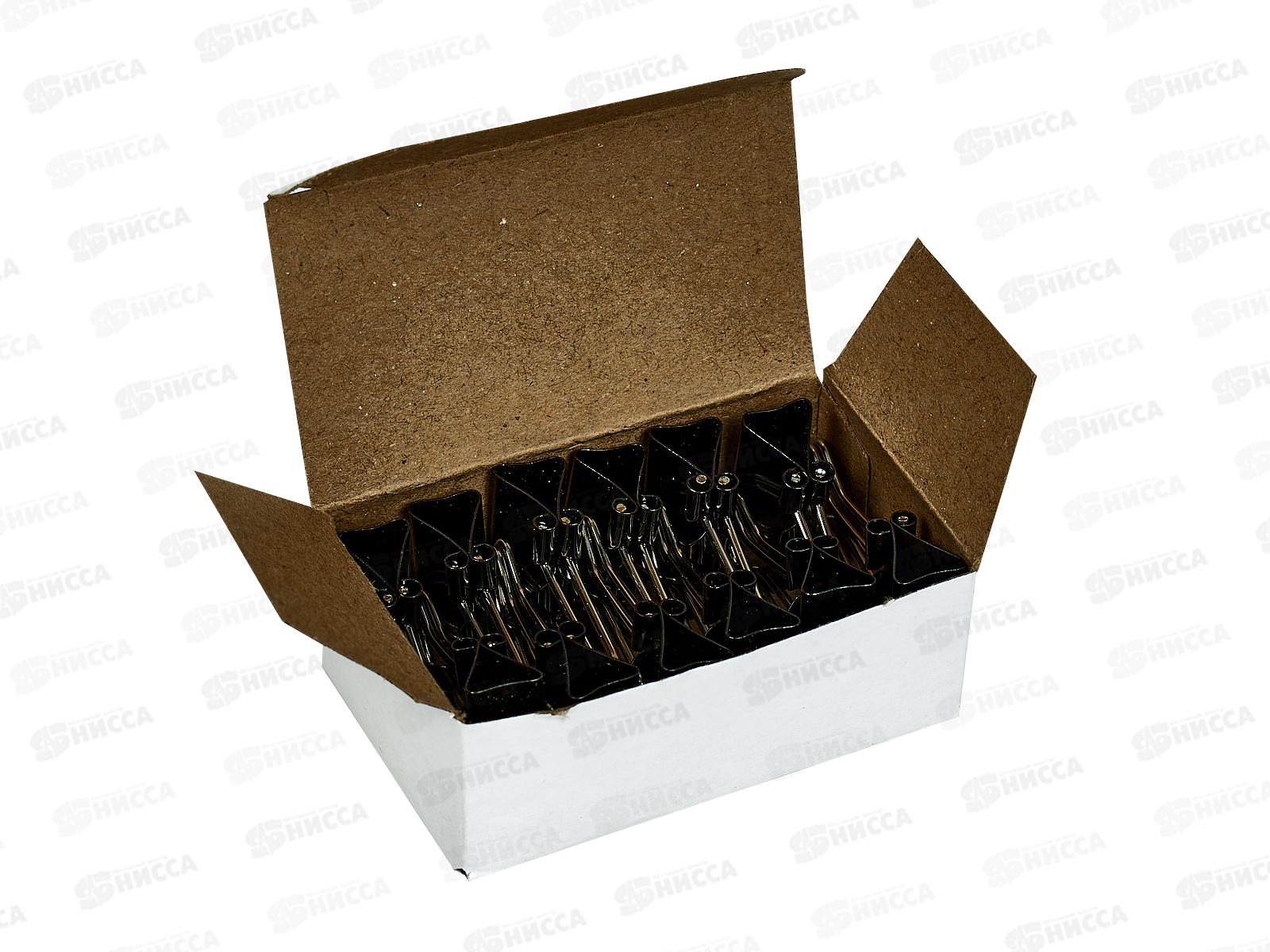 Зажим для бумаг 19мм 12шт BEIFA черный, ASC-019