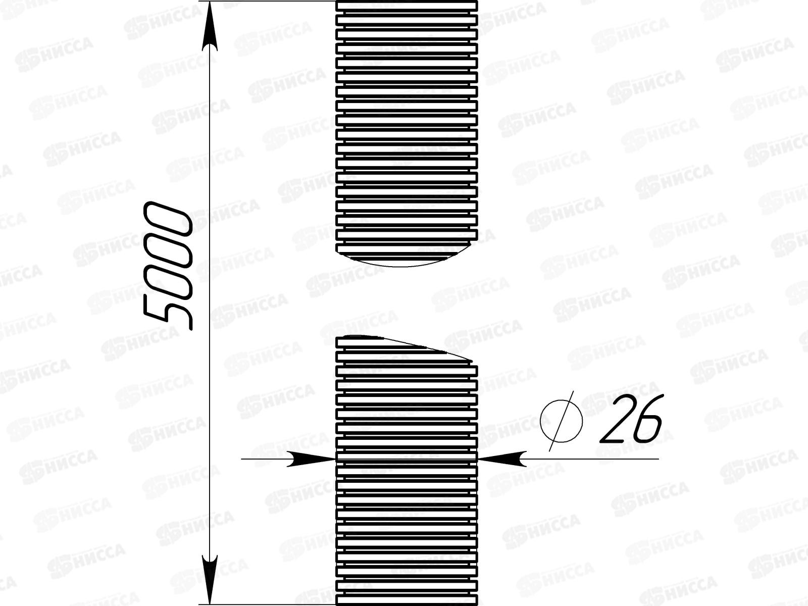 Шланг сливной для стиральной машины в бухте 50 метров *5