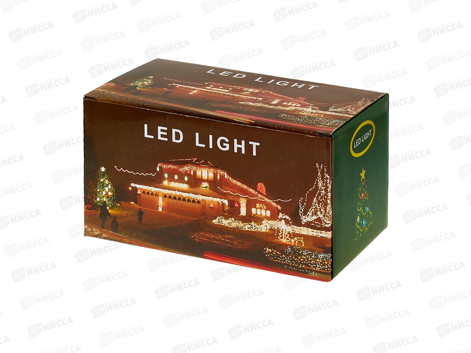 Гирлянда электрическая, новогодняя 3,2 м., 20 диодов, прозрач. провод, разноцв., 220В, 50Гц, AL-8614 *100