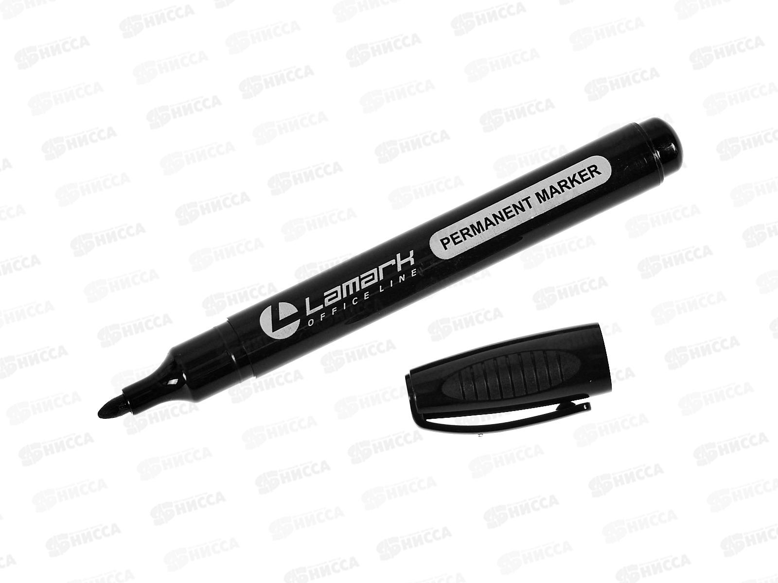 Маркер LAMARK перманентный черный, 3-5мм, 0372 *12/144/1152