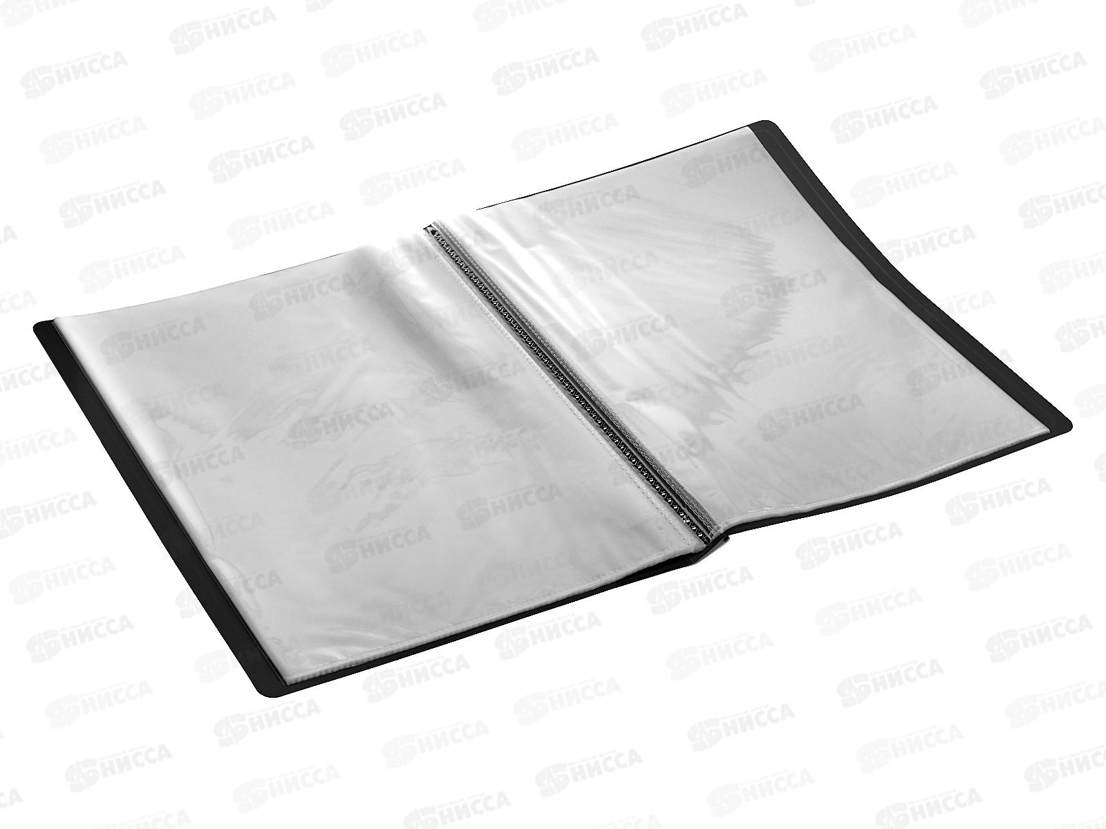 Папка с мультифорами 40страниц Бюрократ, черный, 0,65мм 816943 *12/60