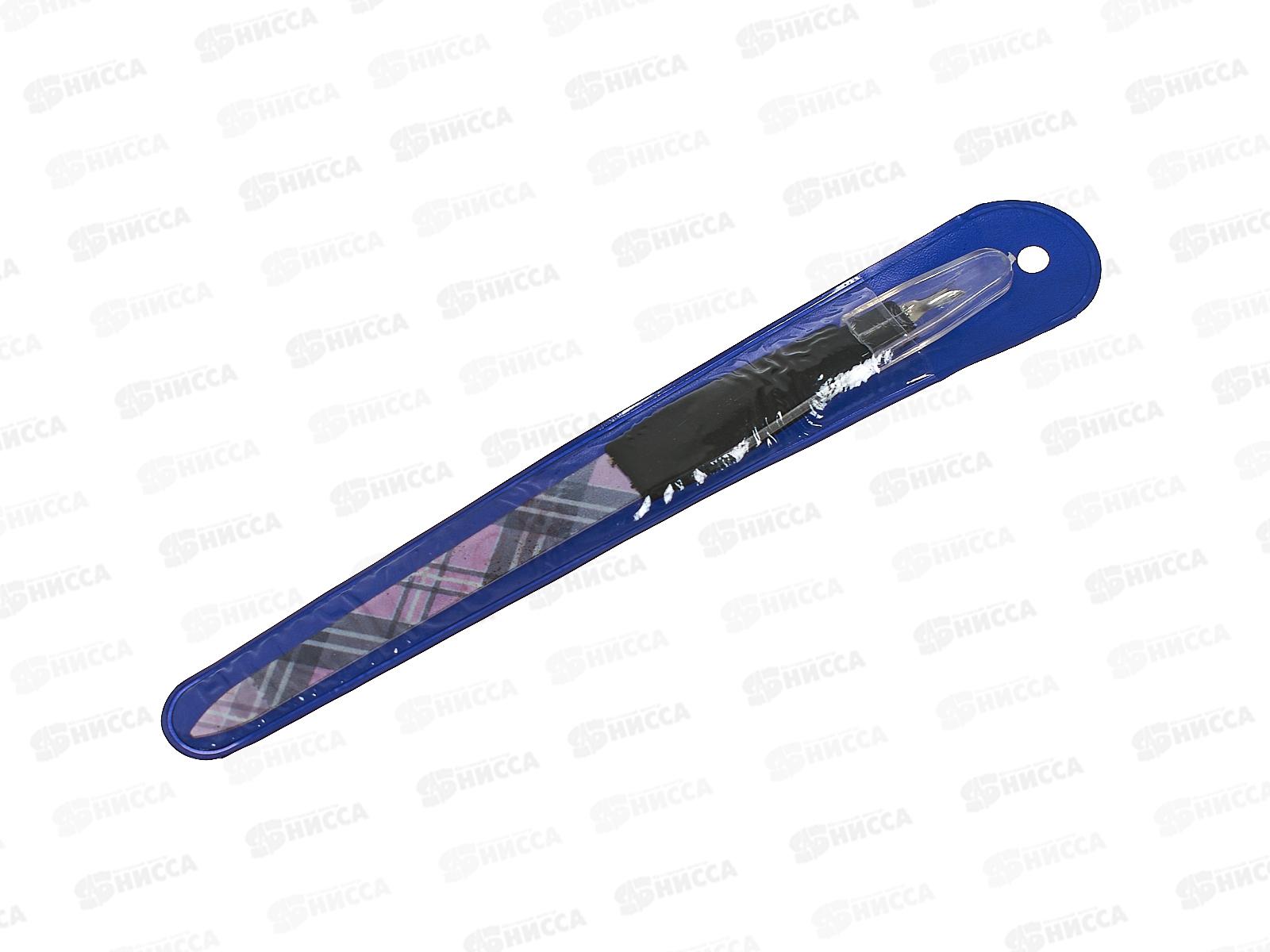 Пилочка для ногтей 13,7см металлическая  чехол (045306) *12  Ж