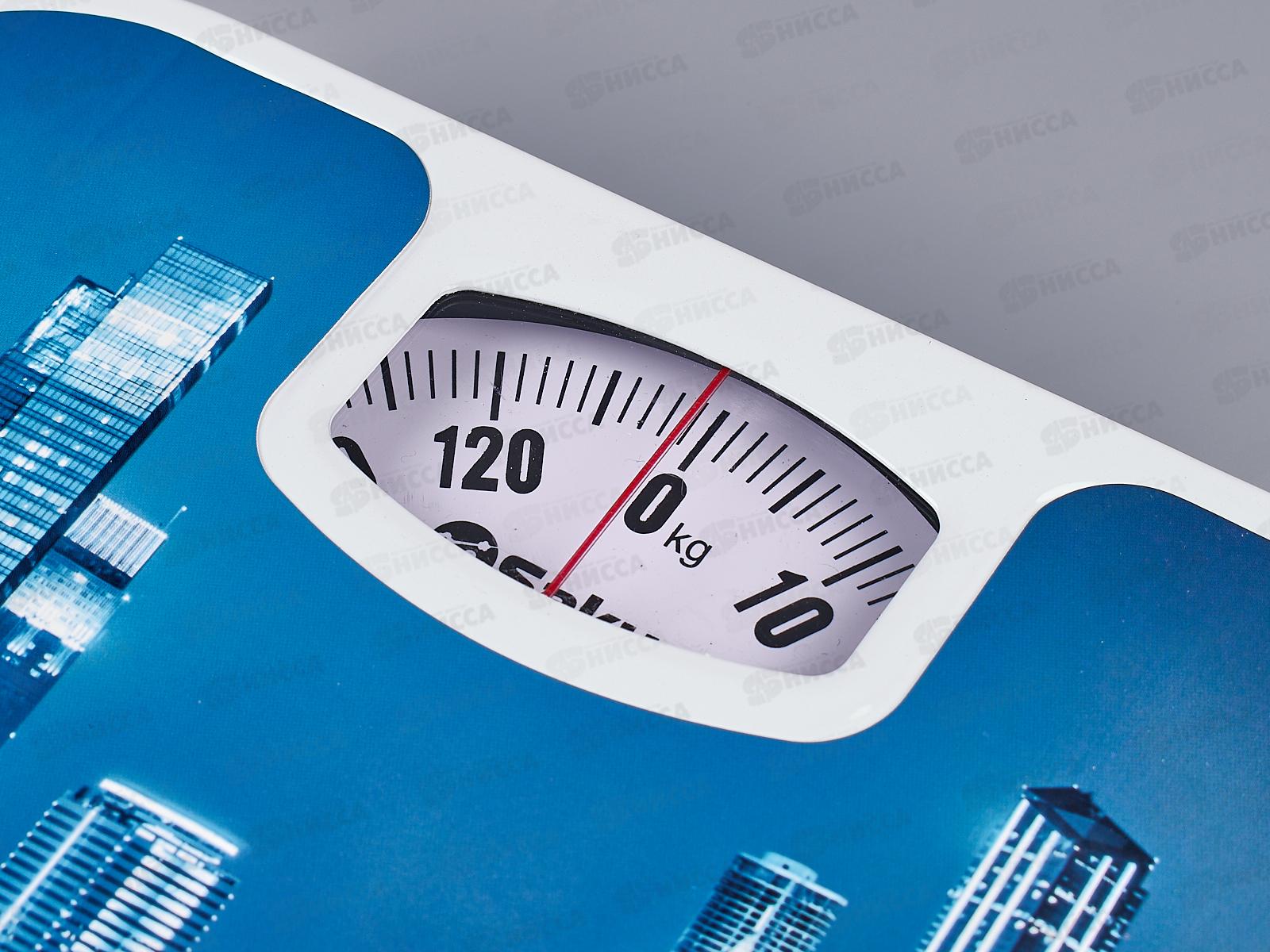 Весы напольные SA-5000-8 130кг механические  Ночной город