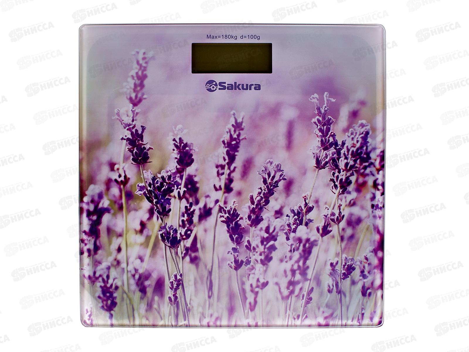 Весы напольные SA-5072LF 180кг Лаванда