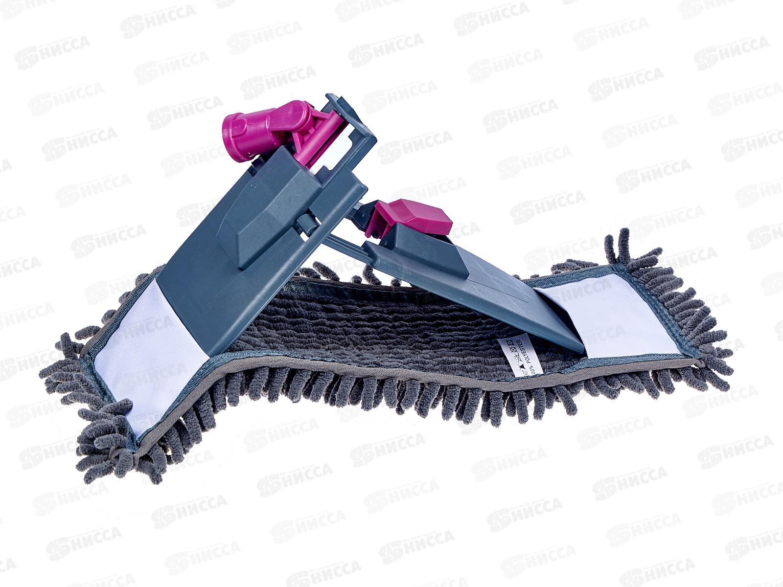 Швабра универсальная с черенком 120см ЭКСТРА серый, PT9012 *12