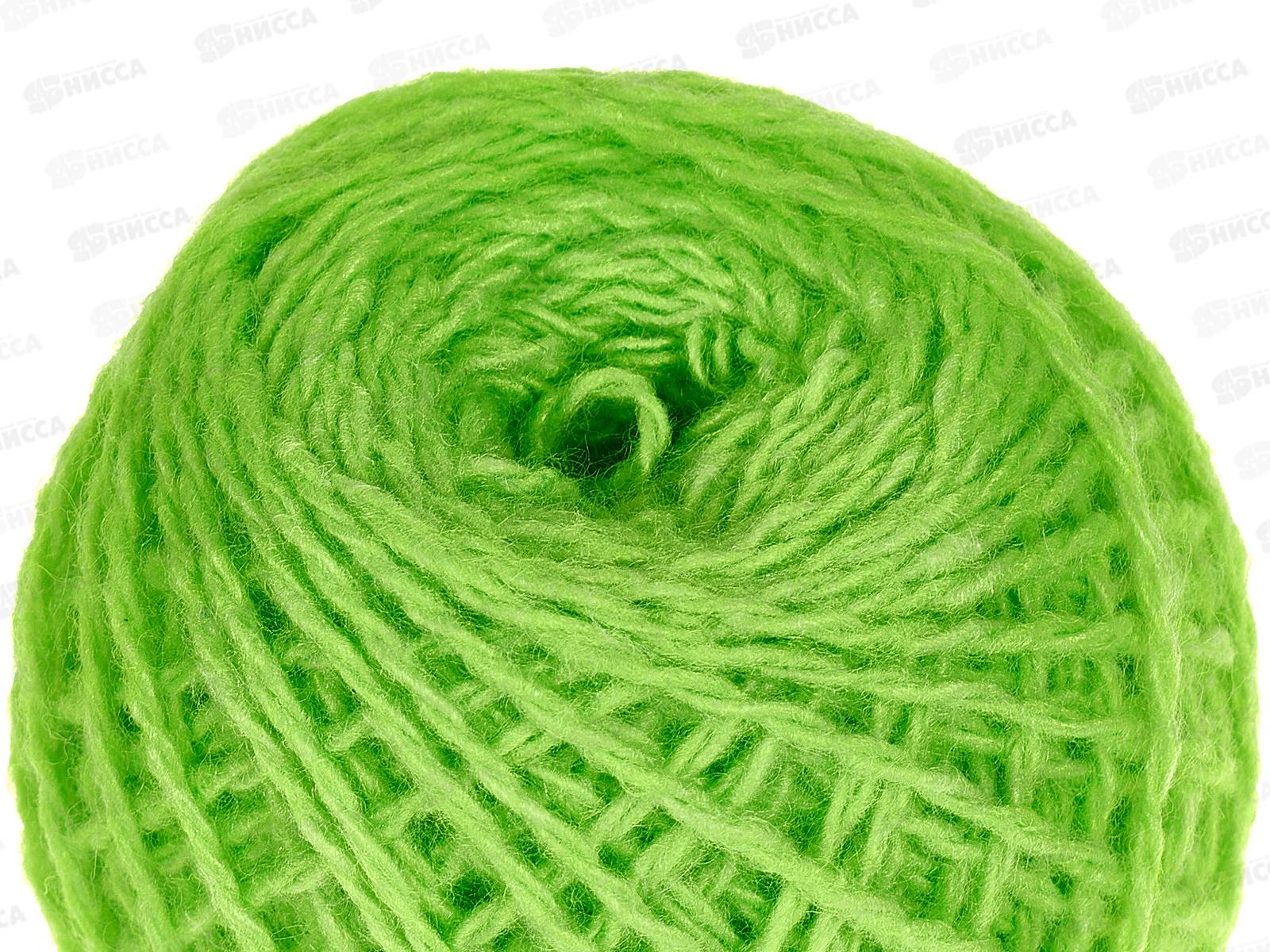 Пряжа 100% акрил 50гр130м (ярко зеленый) 45 *10