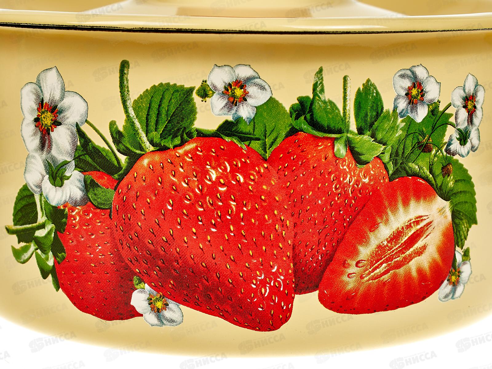 Кастрюля 2,0л цилиндрическая с декором палевая с пластмассовой кнопкой С1610.3П *8