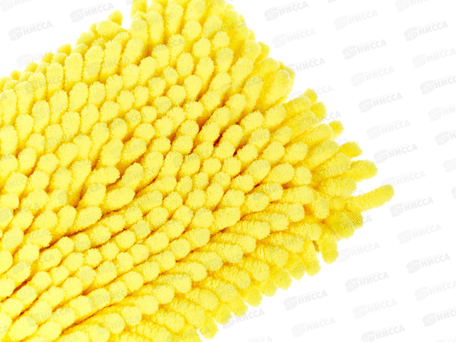 Швабра флеттер &quotМамонтенок&quot микрофибра-лапша нетелескопическая ручка 120см  *24