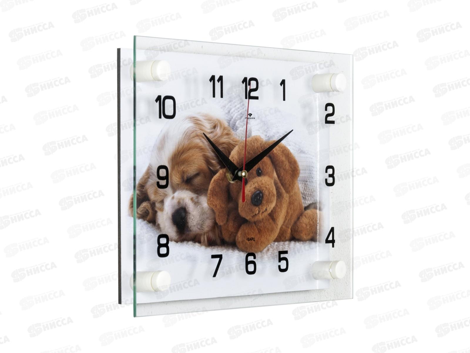 Часы настенные &quot21 Век&quot 2026-309 Ве-2706 Щенок и плюш. мишка