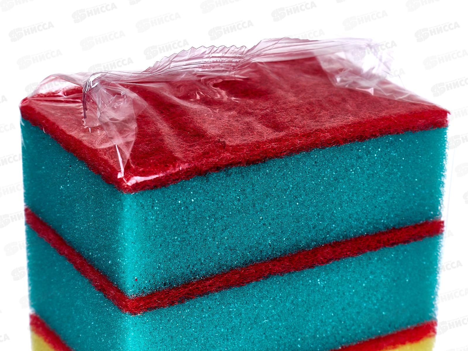 Губка для посуды DOMINA 10шт макси 10*6,5*3,5 *26    Р