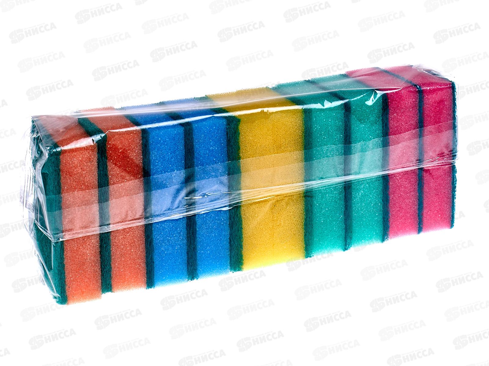 Губка для посуды DOMINA 10шт миди 9*6*2,5 *40    Р