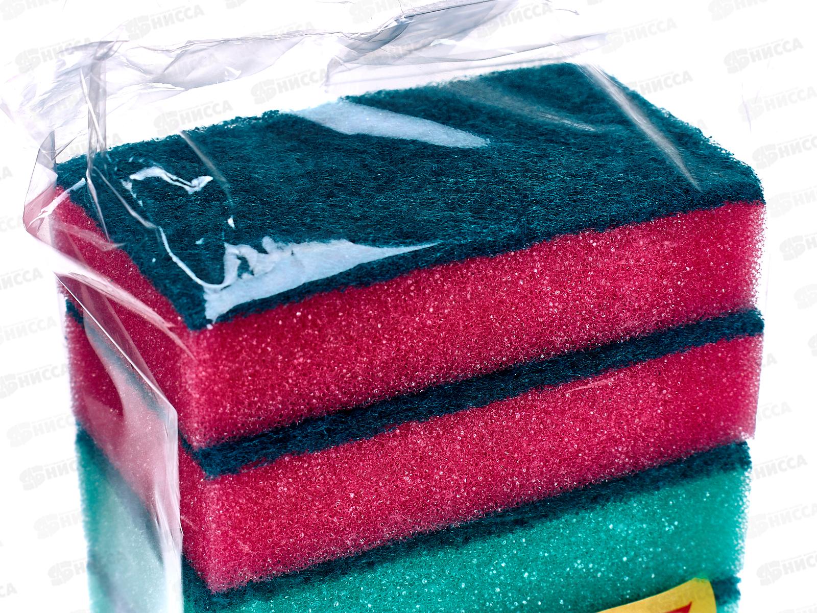 Губка для посуды DOMINA 10шт миди 9*6*2,5 *40    Р