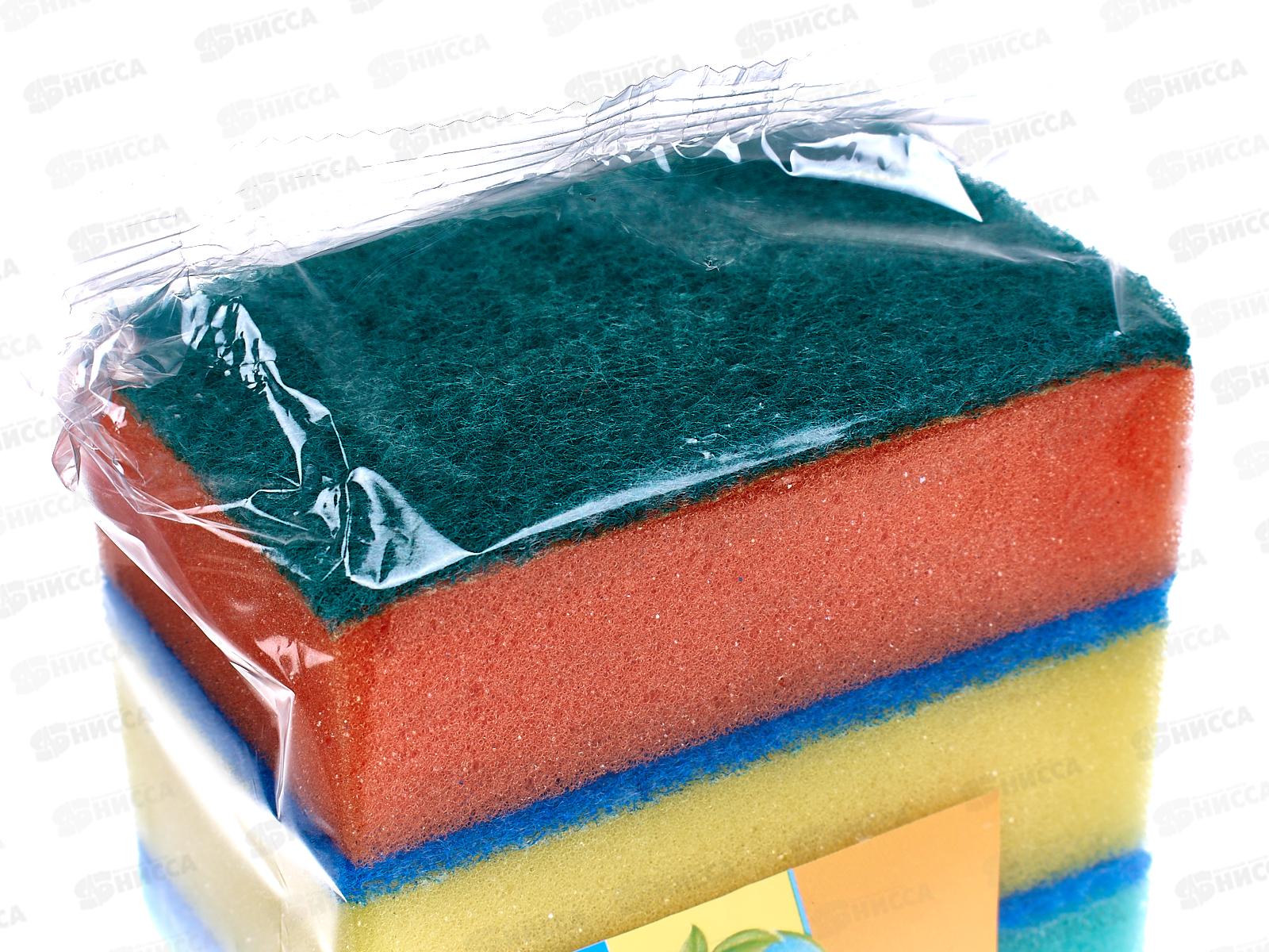 Губка для посуды DOMINA 5шт макси 10*6,5*3,5 *40    Р