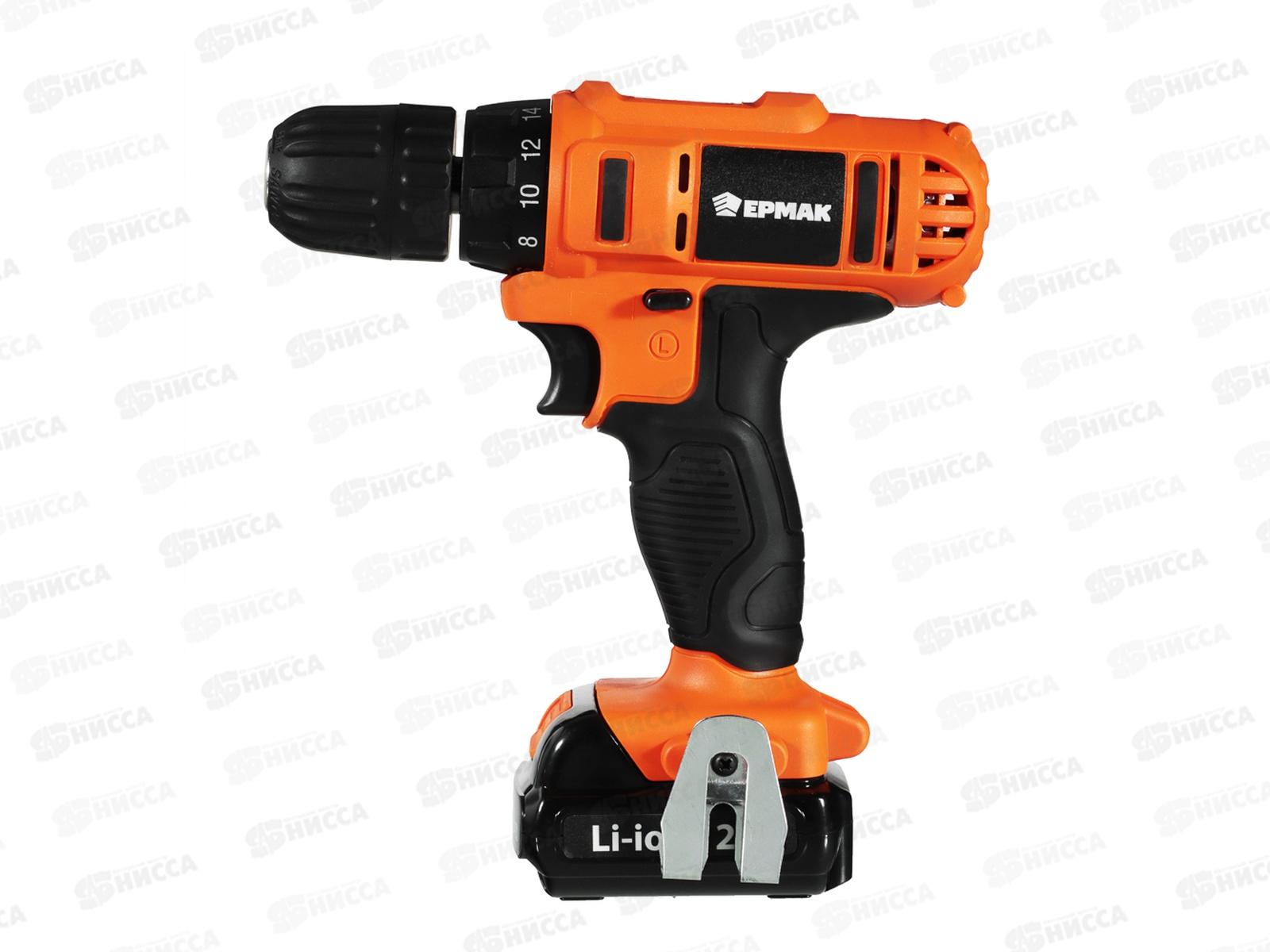 ДРЕЛЬ шуруповерт аккумуляторный. ДША-12С ЕРМАК 646-312  г