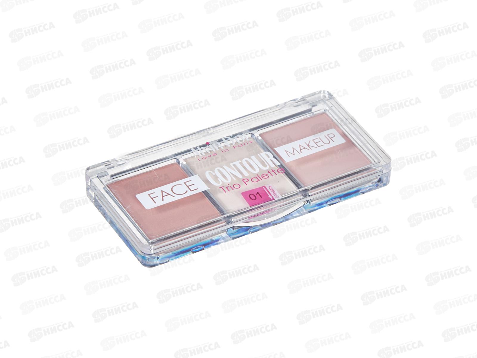 Алвин Дор Палетка FC-12 3х1(контуринг+хайлайтер+румяна) №1