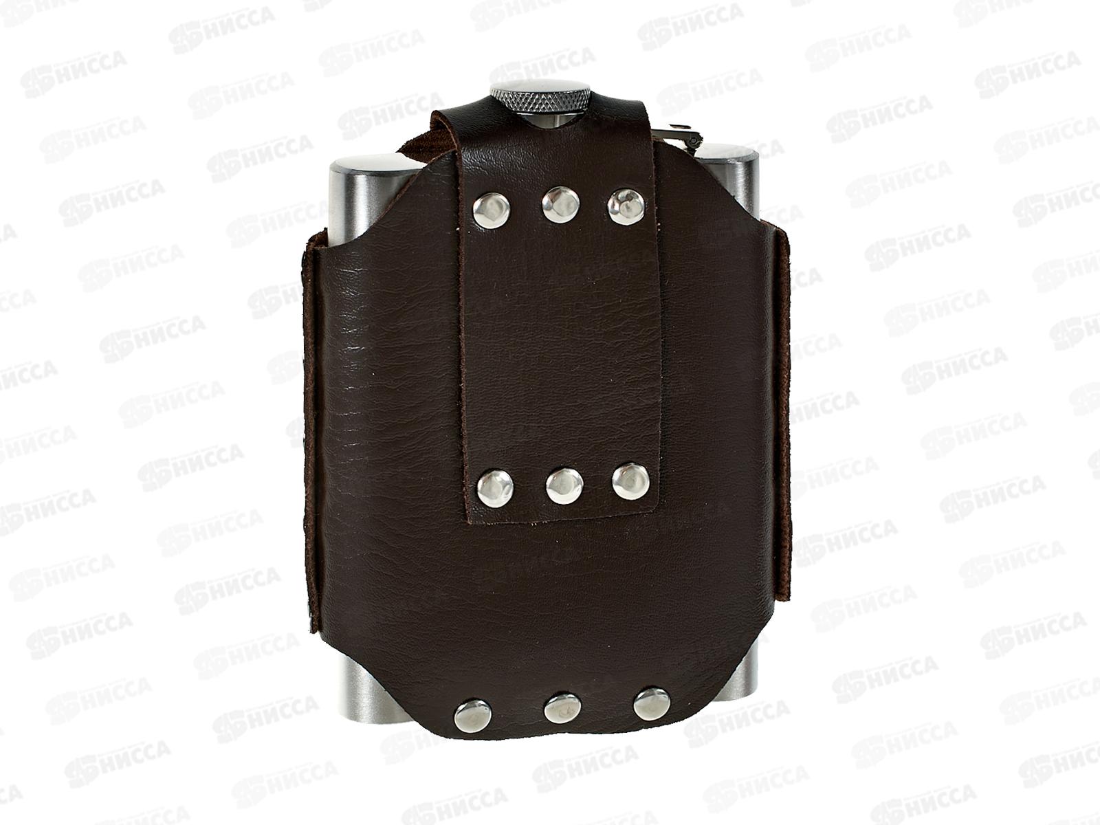 Фляжка 8oz 240мл нержавейка в чехле (048337)  Ж