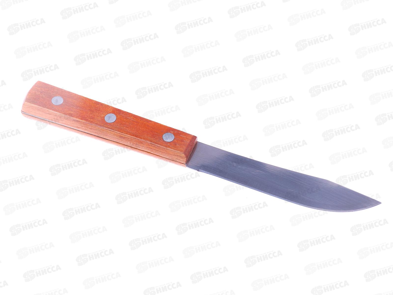 Нож кухонный  деревянная ручка, 10см (045156)  Ж*12