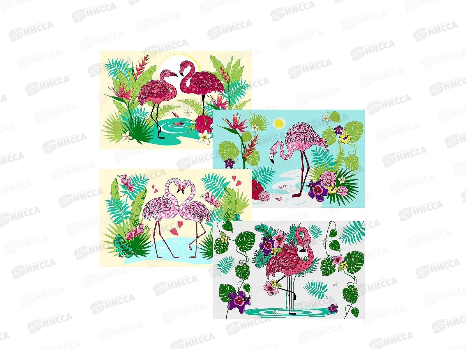 Доска разделочная и подставка под горячее &quotФламинго&quot 18*28см VL48-71