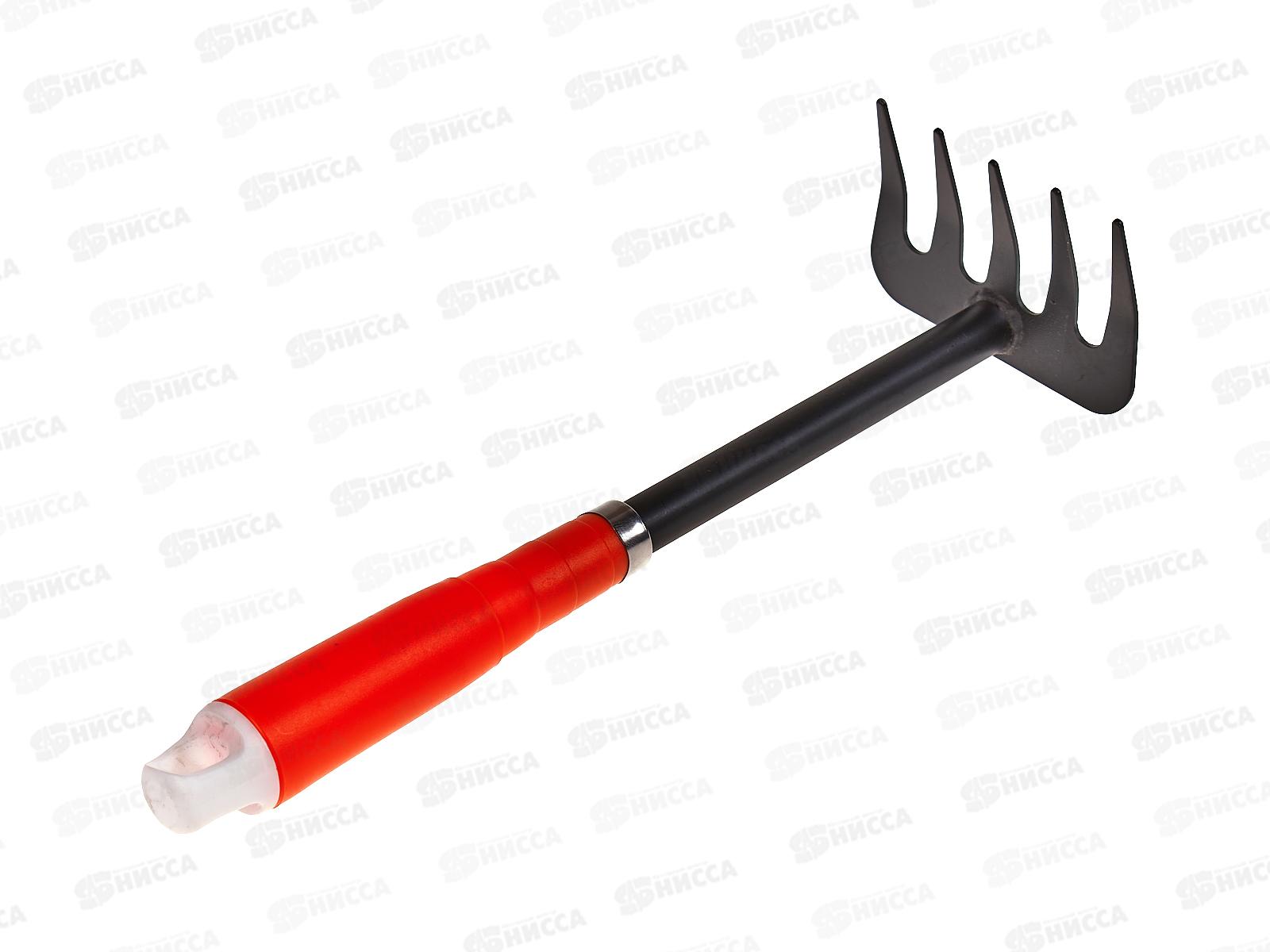 Грабельки 5 зубьев, рыхлитель пластиковая ручка, 30 см, AL-1650 *60