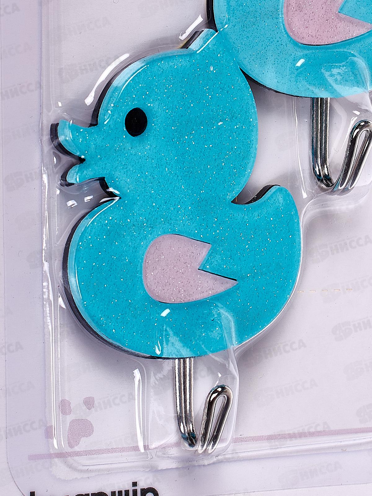 Крючок пластик+металл на липучке, универсальный, набор 2 шт., AL-2787 *160