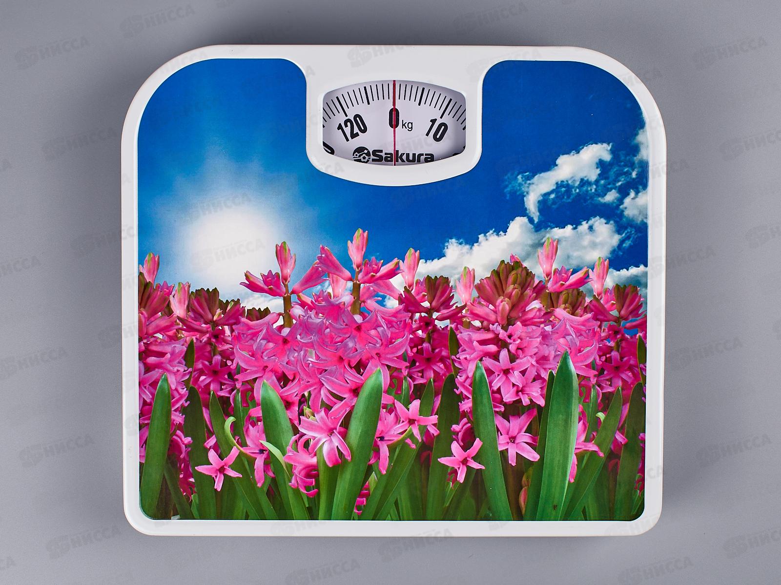 Весы напольные SA-5000-7 130кг механические Гиацинты