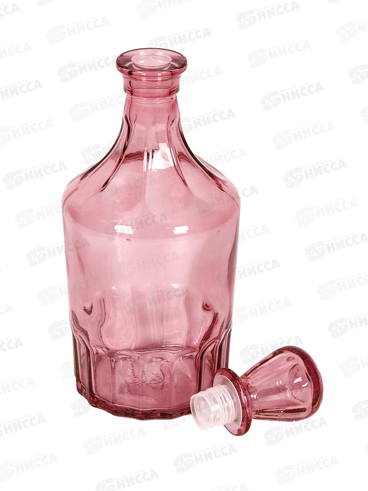 Графин 500мл 1160-Н Цветные лаки Розовый *12