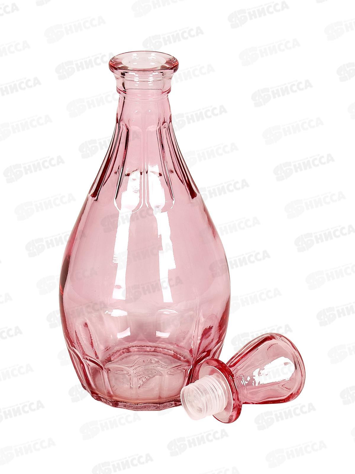 Графин 450мл 1161-Н Цветные лаки Розовый*12