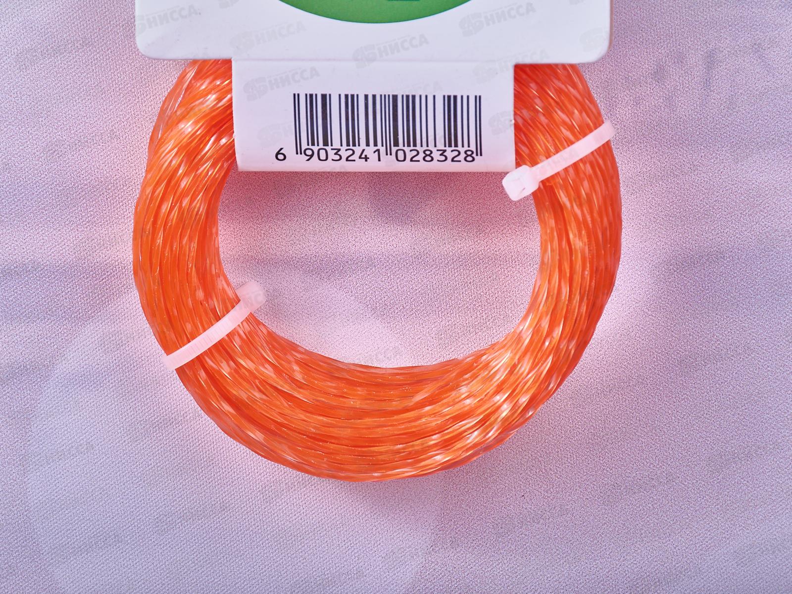 Леска для триммера 1.30 х 15 м. тип: &quotВитой (плетёнка)&quot, AL-2832-4-1 *400