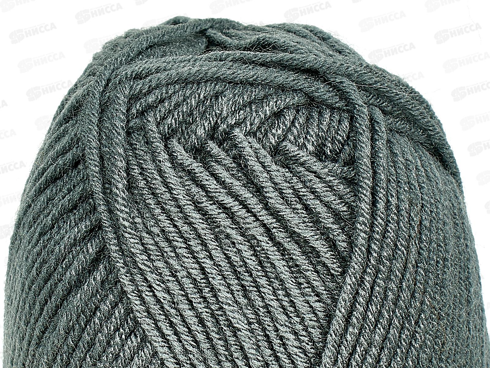 Пряжа Детская забава микрофибра 20%, акрил объемный 80%  140м 50гр серый 169 *10