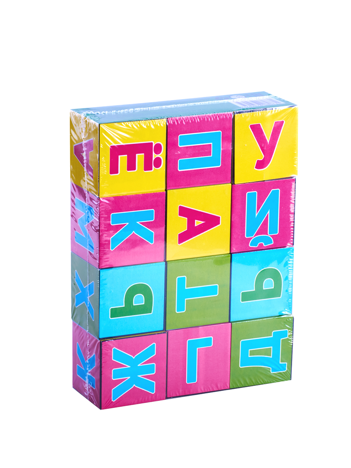 Кубики 12шт Алфавит пластмассовый, К012-8073 *16