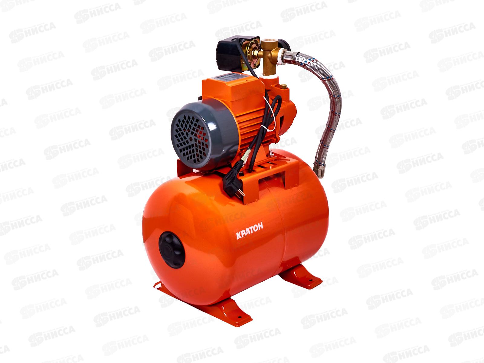 Насосная станция 500Вт, 8м/32м, 24л, Максимальная производительнсть: 3000л/ч, Кратон AWP-500PI   *2