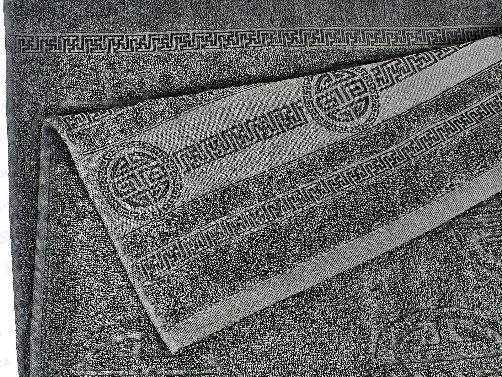 Полотенце махровое 50*90 +/-2см 430гр Спартак 05/068 серый