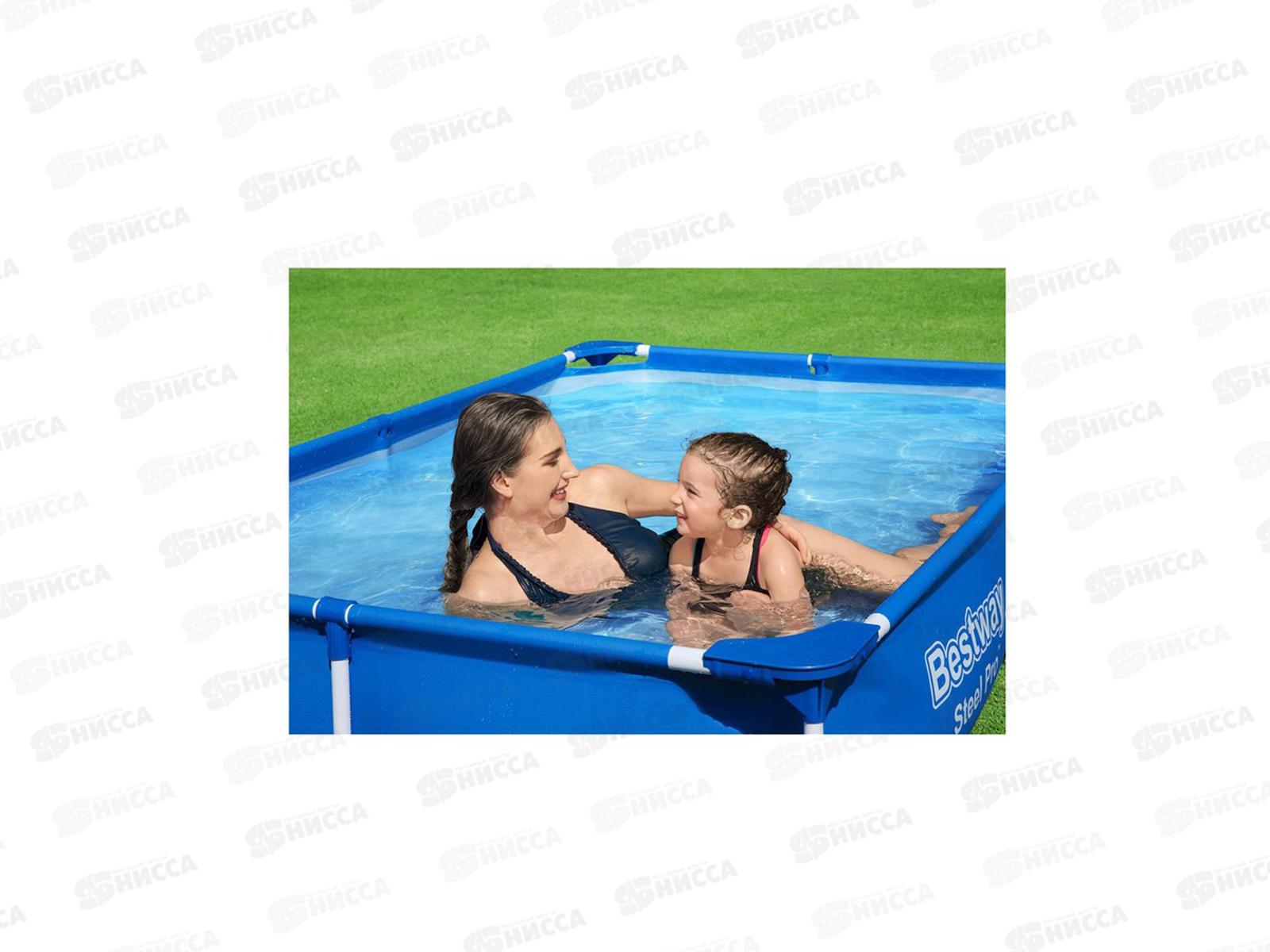 Бассейн 56401 (221*150*43см) каркасный Steel Pro, Bestway
