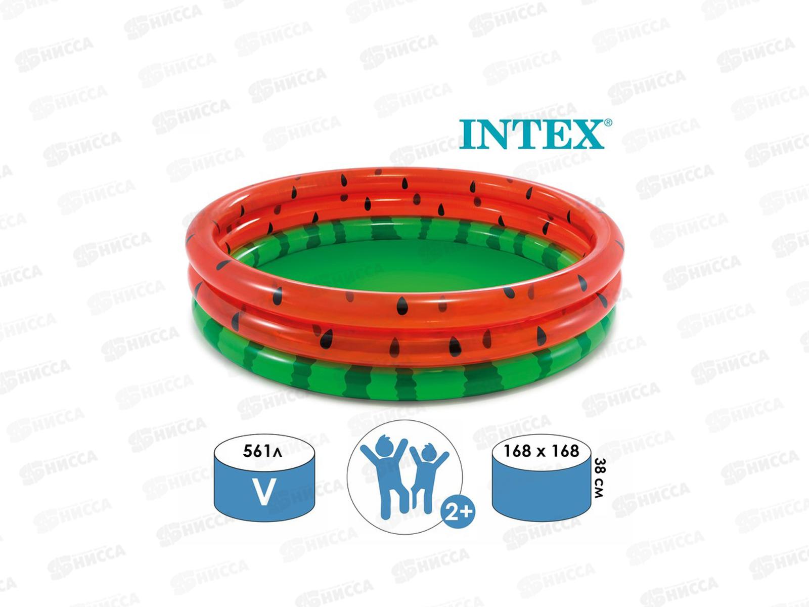Бассейн 58448 (168*38см) Арбуз от 2лет  *6
