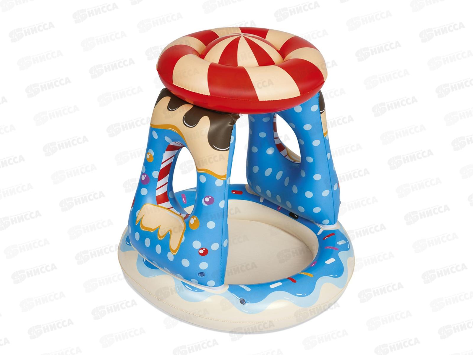 Бассейн 52270 (91*91*89см) Конфетка с навесом от 2лет 013-056 г