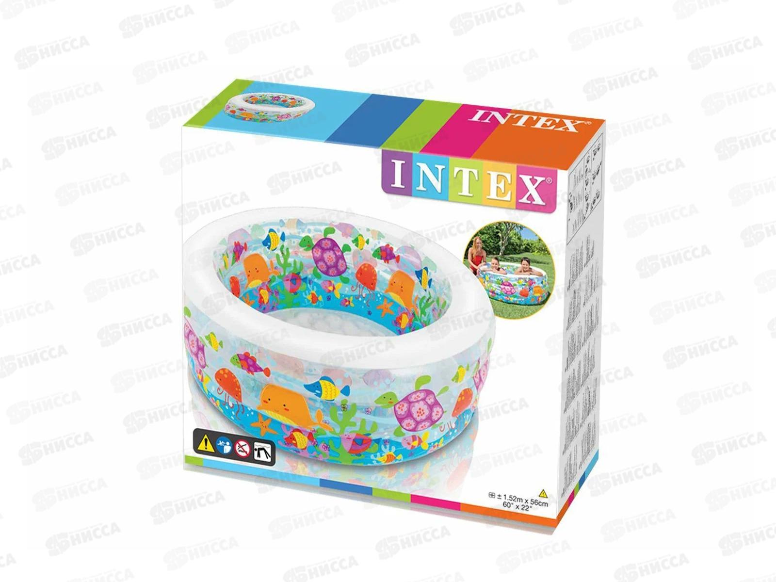 Бассейн 58480 (152*56см) Аквариум от 6лет INTEX  *3