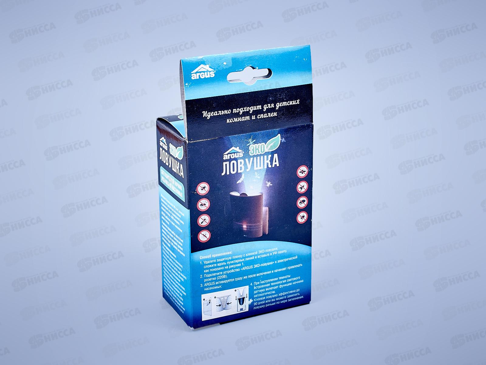 АРГУС ЭКО Ловушка (светодиодный ночник) с клеевой вставкой (пластиной) AR-2095 *16