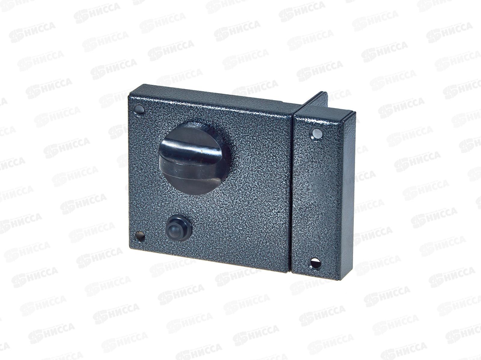 Замок накладной 3Н3 цилиндровый 2 ключа (серебро) Омега