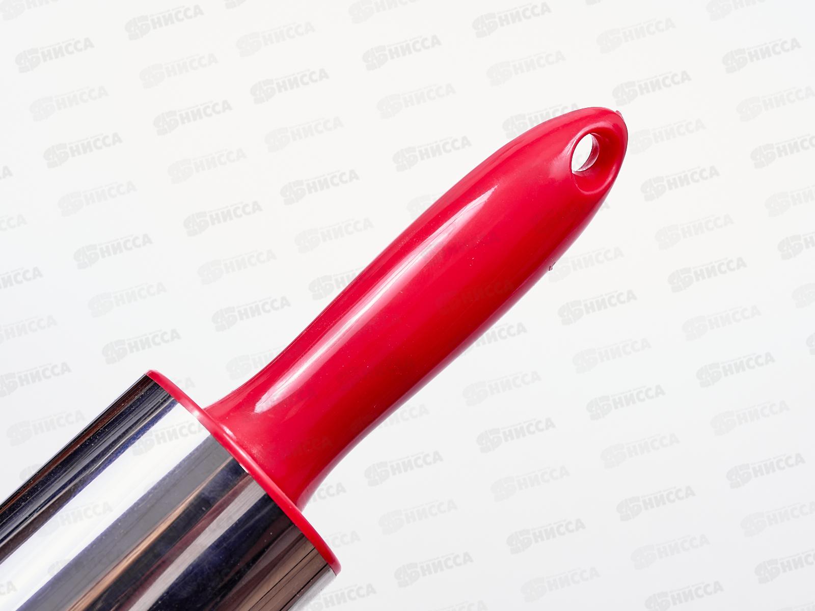 Скалка большая нержавейка общая длина 42см рабочая часть 22см AN80-116