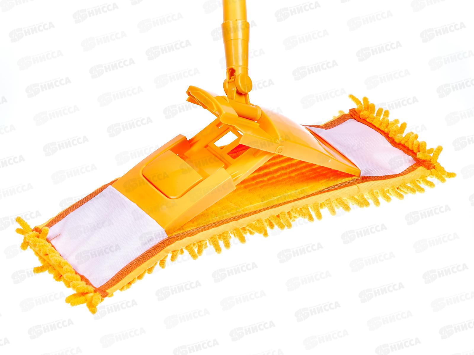 Швабра VETTA с насадкой из микрофибры телескопическая ручка 70-120см 444-268  г