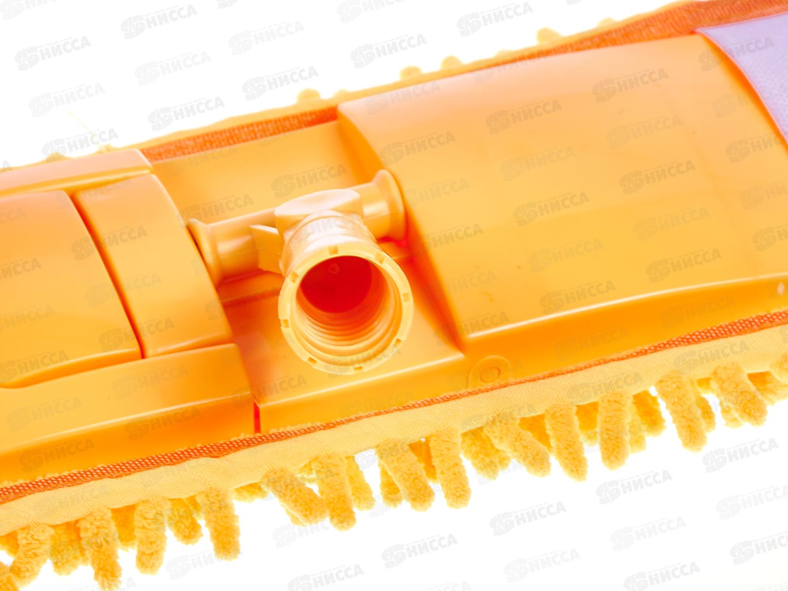 Швабра VETTA с насадкой из микрофибры телескопическая ручка 70-120см 444-268  г