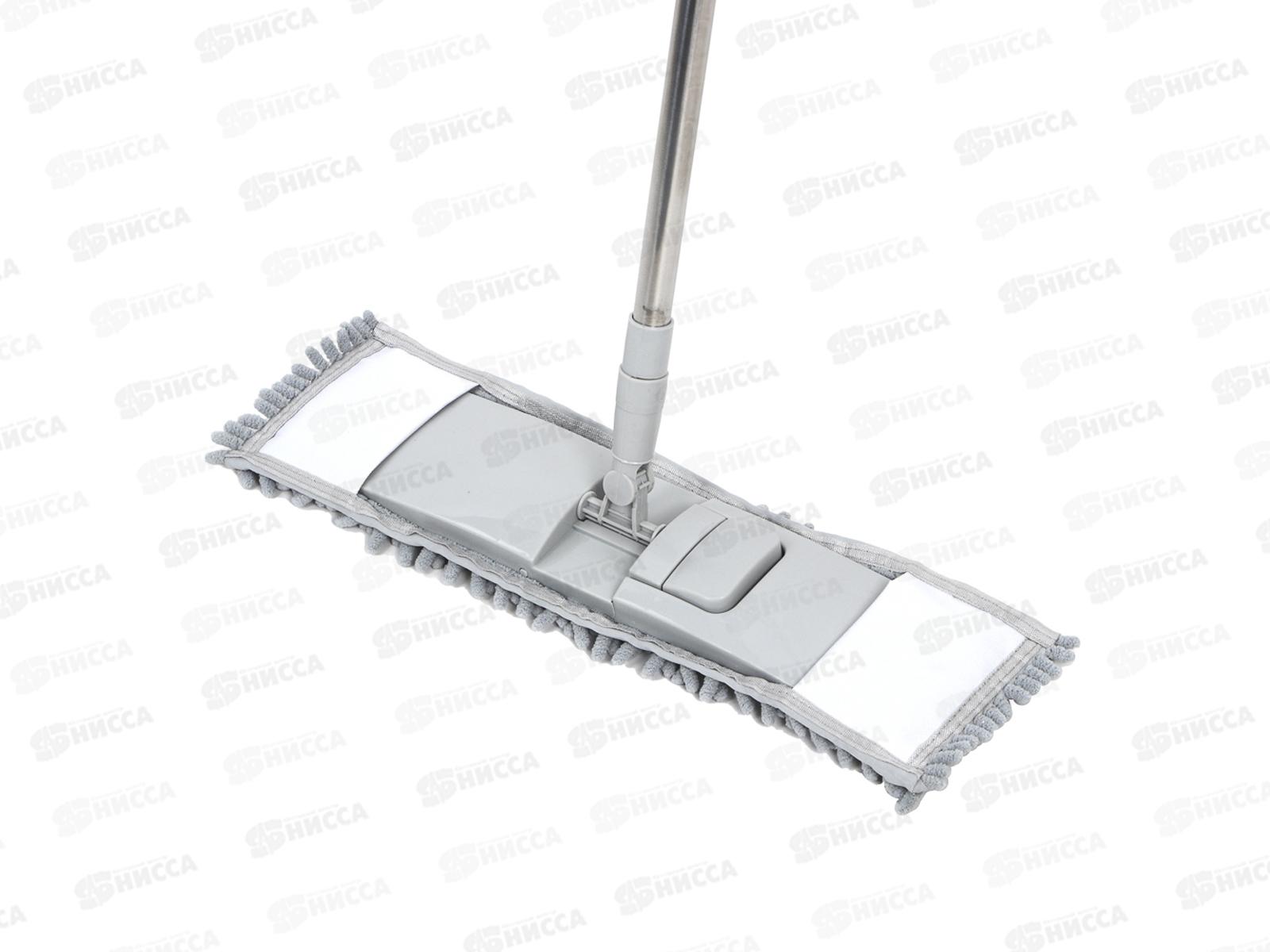 Швабра VETTA с насадкой из микрофибры, телескопическая ручка, букли 120см NP-7212 444-269  г