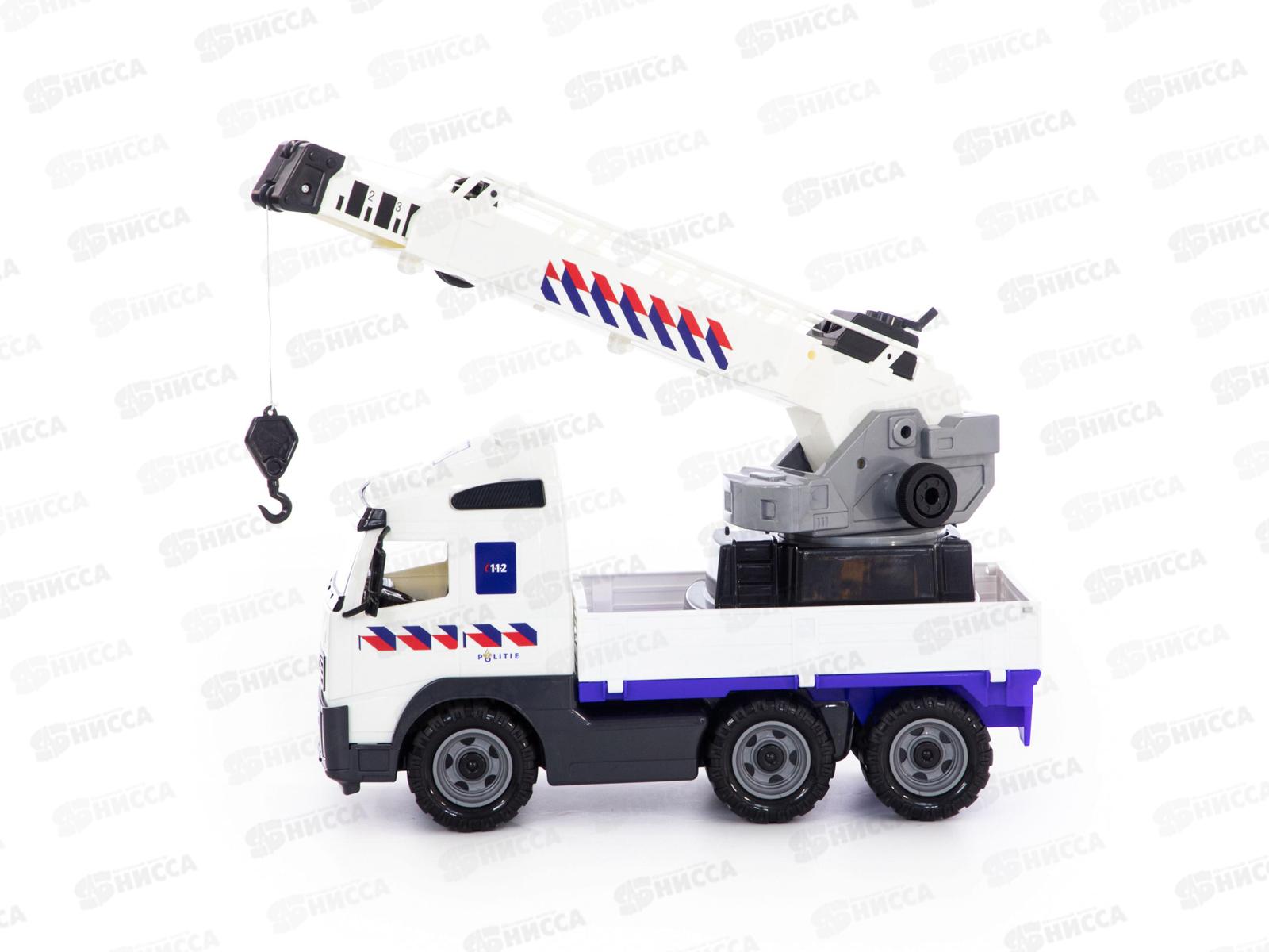 Автомобиль &quotVolvo&quot кран с поворотной платформой полицейский 77318 *2