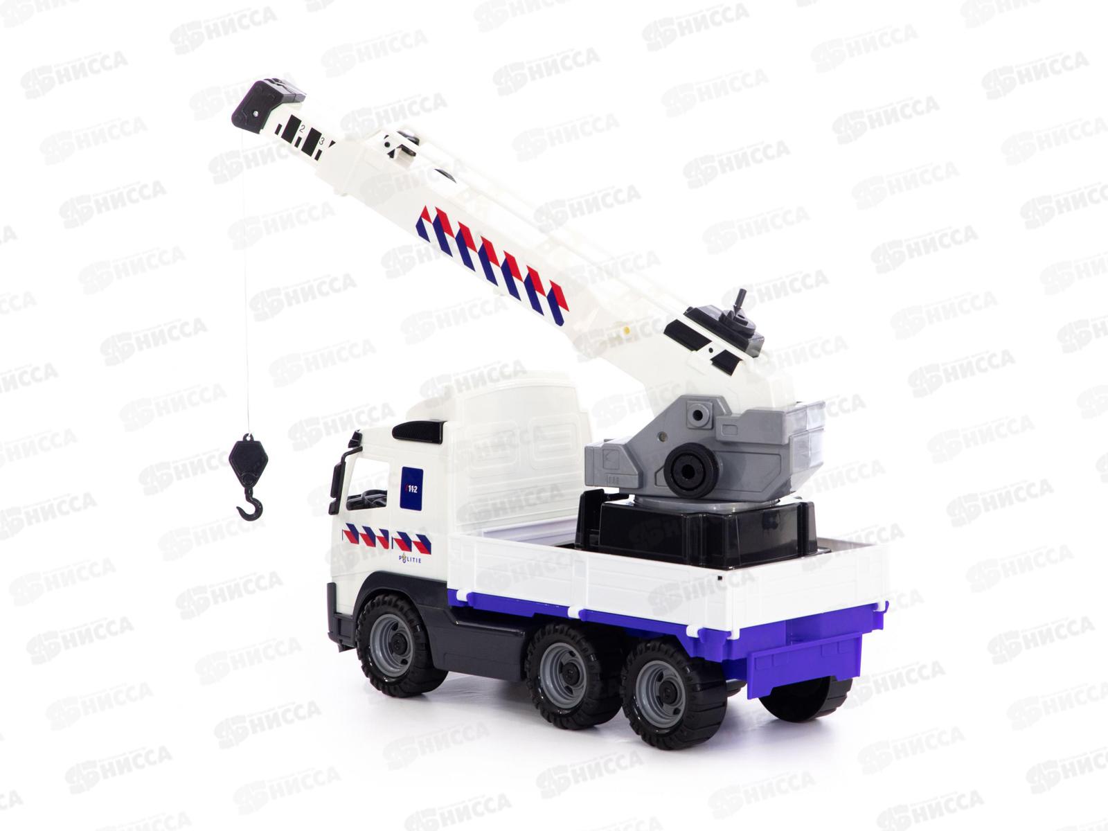 Автомобиль &quotVolvo&quot кран с поворотной платформой полицейский 77318 *2