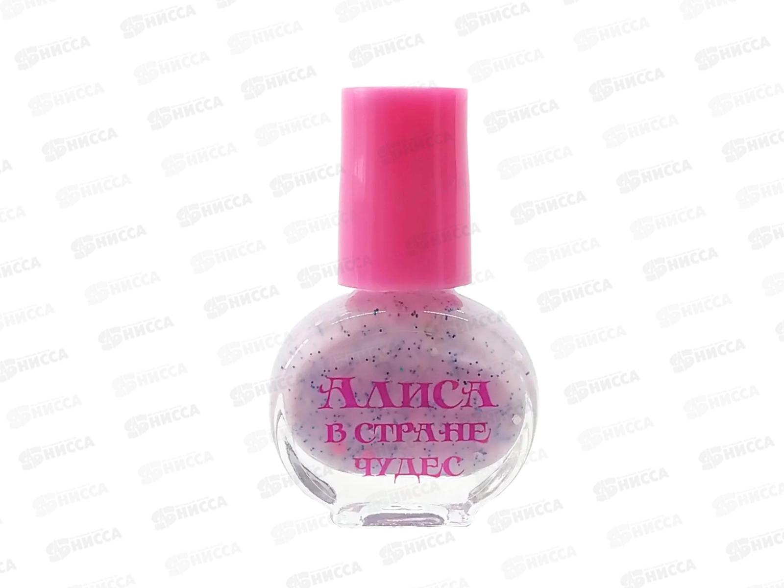 АЛИСА В СТРАНЕ ЧУДЕС лак для ногтей 5мл Волшебное приключение с блестками *30