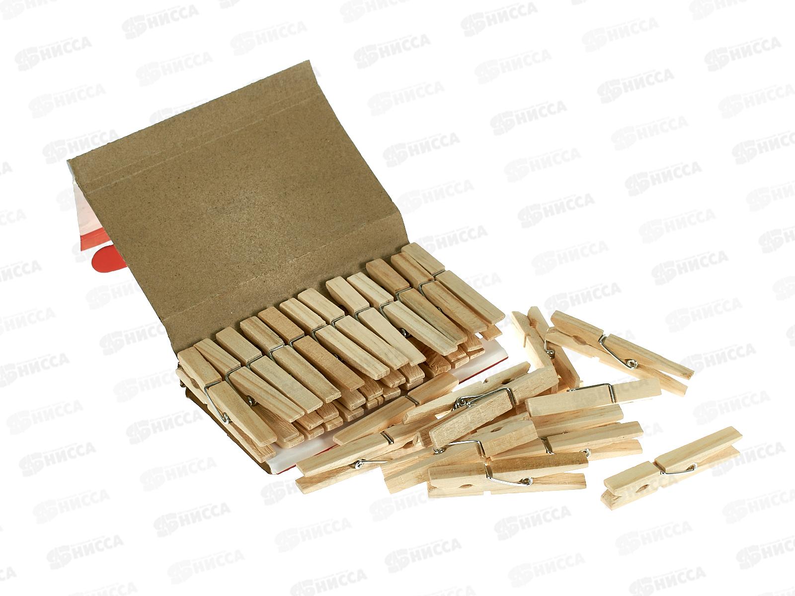 Прищепка деревянная 36шт (046376) *12/120  Ж