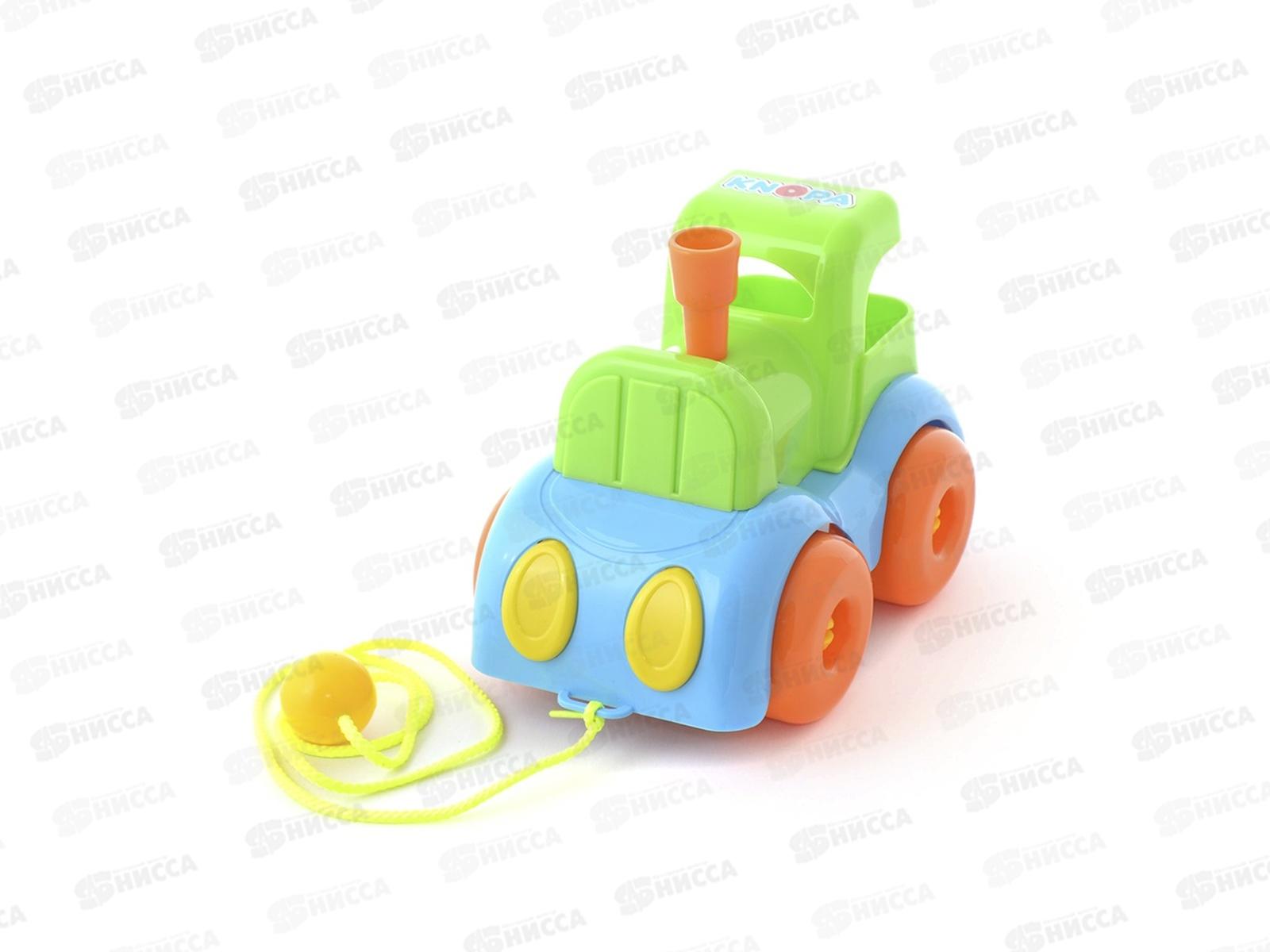 Каталка паровозик 22см КНОПА, 87020 *16  Пл