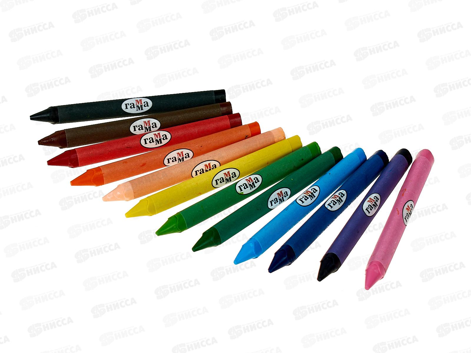 Мелки восковые ГАММА классические 12 цветов европодвес, 2131018_01_3  *24